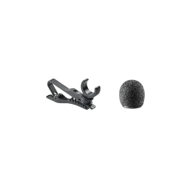 AT831CH CARDIOID CONDENSER LAPEL MIC, WITH WINDSCREEN & CLOTHING CLIP/ 4PIN CH CONNECTOR FOR AT BODYPACKS